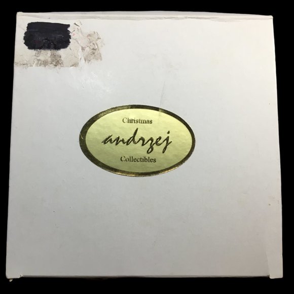 Andrzej Glass Ornament Hand Made In Poland Large Christmas Ball Teddy Bear - Picture 12 of 12